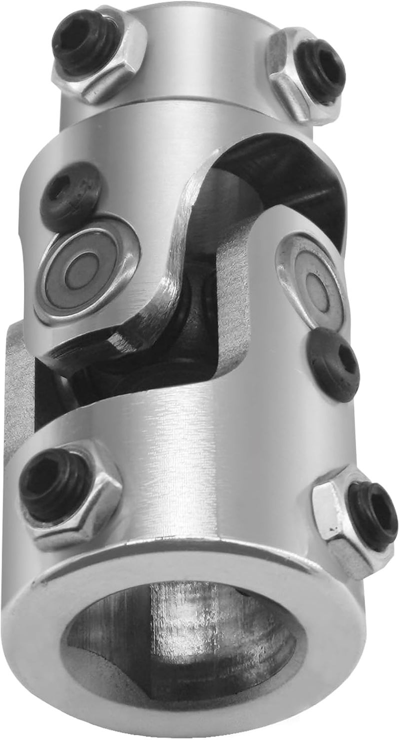 RABROPAR Store Steering U Joint 1" DD X 3/4" DD Single Steering Shaft U Joint Coupler Chrome Universal Coupling - Image 4